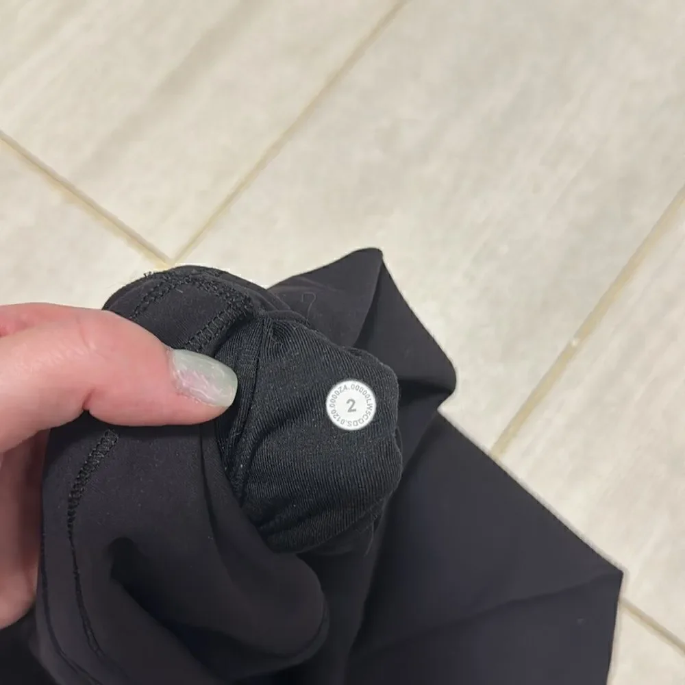 Lululemon black 25” high times 2 new